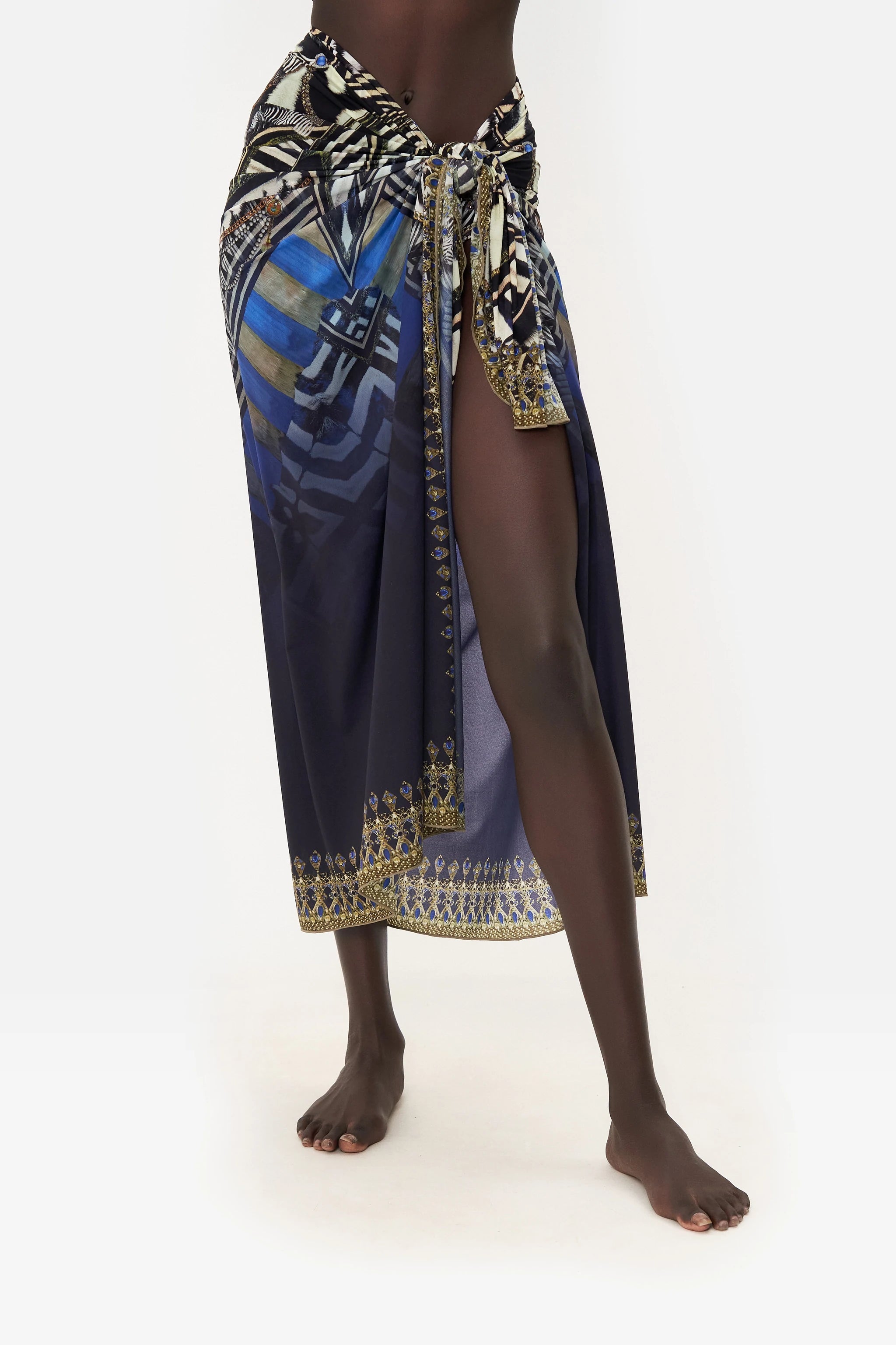 Long Sarong Age Knight Of The Wild denim skirt trendy